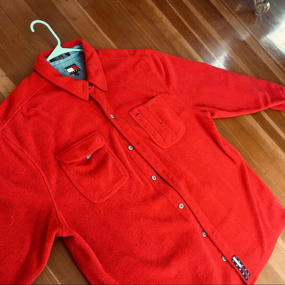 VINTAGE Tommy Hilfiger Polyester Jacket - Picture 1 of 6